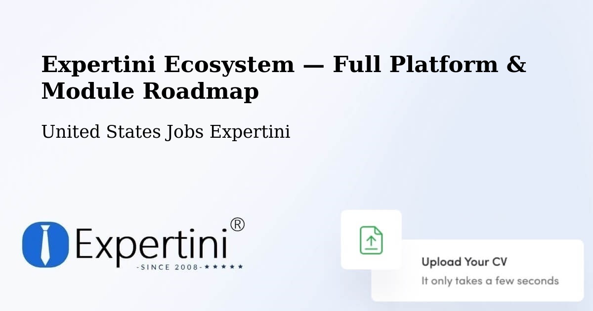Expertini Ecosystem — Full Platform & Module Roadmap – Nevada